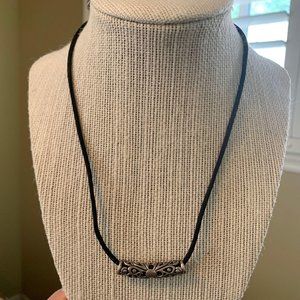 Unisex Sterling Silver Ornate Filigree Necklace